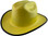 Outlaw Cowboy Hardhat with Ratchet Suspension Yellow with Protective Edge