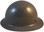MSA Skullgard Full Brim Hard Hat with FasTrac III Ratchet Suspension - GUNMETAL - Left Side View
