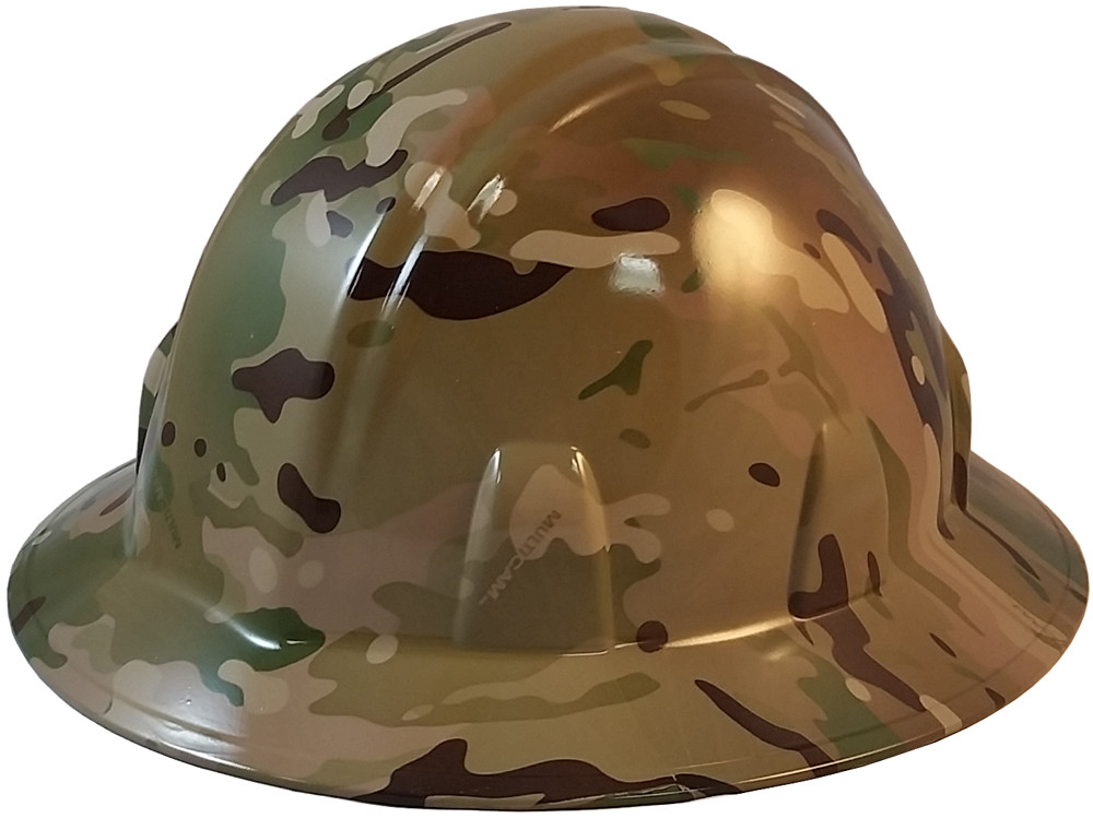 Hydrographic Full Brim Hard Hats with 6 Point Suspension Glamour Camo Pink and Purple