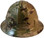 MultiCam Camo Hydro Dipped Hard Hats Full Brim Style - Front View