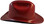Outlaw Cowboy Hardhat with Ratchet Suspension Maroon - Left Side View