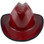 Outlaw Cowboy Hardhat with Ratchet Suspension Maroon with Protective Edge