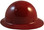 MSA Skullgard Full Brim Hard Hat with STAZ ON Suspension - Maroon - Left Side View