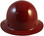 MSA Skullgard Full Brim Hard Hat with STAZ ON Suspension - Maroon - Front View