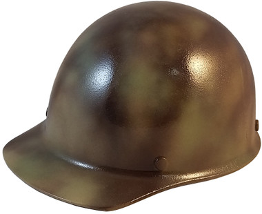 MSA Skullgard (SMALL SIZE) Cap Style Hard Hats with Ratchet Suspension - Textured CAMO - Oblique View