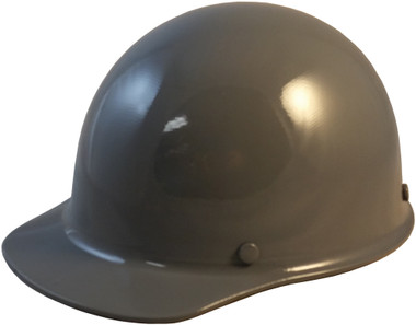 MSA Skullgard (SMALL SIZE) Cap Style Hard Hats with Ratchet Suspension - Gray- Oblique View