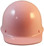 MSA Skullgard Cap Style Hard Hats - Ratchet Suspensions - Light Pink - Front View