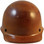 MSA Skullgard Cap Style Hard Hats - Staz On Suspensions - Natural Tan  -  Front View