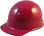 MSA Skullgard Cap Style Hard Hats - Ratchet Suspensions - Raspberry  - Oblique View