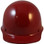 MSA Skullgard Cap Style Hard Hats - Ratchet Suspensions - Maroon  - Front View