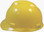 MSA V-Gard Cap Style with Fas Trac III Suspension - Yellow (Older Dates) Left Side View