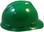 MSA V-Gard Cap Style with Fast Trac III Suspensions - Green (Older Dates)