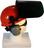 MSA V-Gard Cap Style hard hat with Clear Face shield, Hard Hat Attachment, and Earmuff - Orange Side Face shield Up