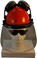 MSA V-Gard Cap Style hard hat with Clear Faceshield, Hard Hat Attachment, and Earmuff - Orange