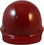 MSA Skullgard Cap Style With STAZ ON Suspension Maroon - Front View