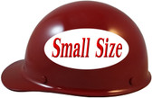 MSA Skullgard (SMALL SIZE) Cap Style Hard Hats with Ratchet Suspension - Maroon - Left Side View