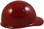 MSA Skullgard (LARGE SHELL) Cap Style Hard Hats with Ratchet Suspension - Maroon - Right Side View