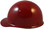 Skullgard Cap Style Hard Hats With Swing Suspension Maroon - Left Side View