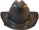 Outlaw Cowboy Hardhat with Ratchet Suspension Textured Gunmetal - Front View
