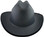 Outlaw Cowboy Hardhat with Ratchet Suspension Textured Gunmetal with Protective Edge