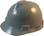 MSA V-Gard Cap Style Hard Hats with Staz-On Suspensions Gray  - Oblique View