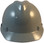 MSA V-Gard Cap Style Hard Hats with One Touch Suspensions Gray  - Front View