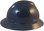 MSA V-Gard Full Brim Hard Hats with Fas-Trac Suspensions Navy Blue - Right Side View