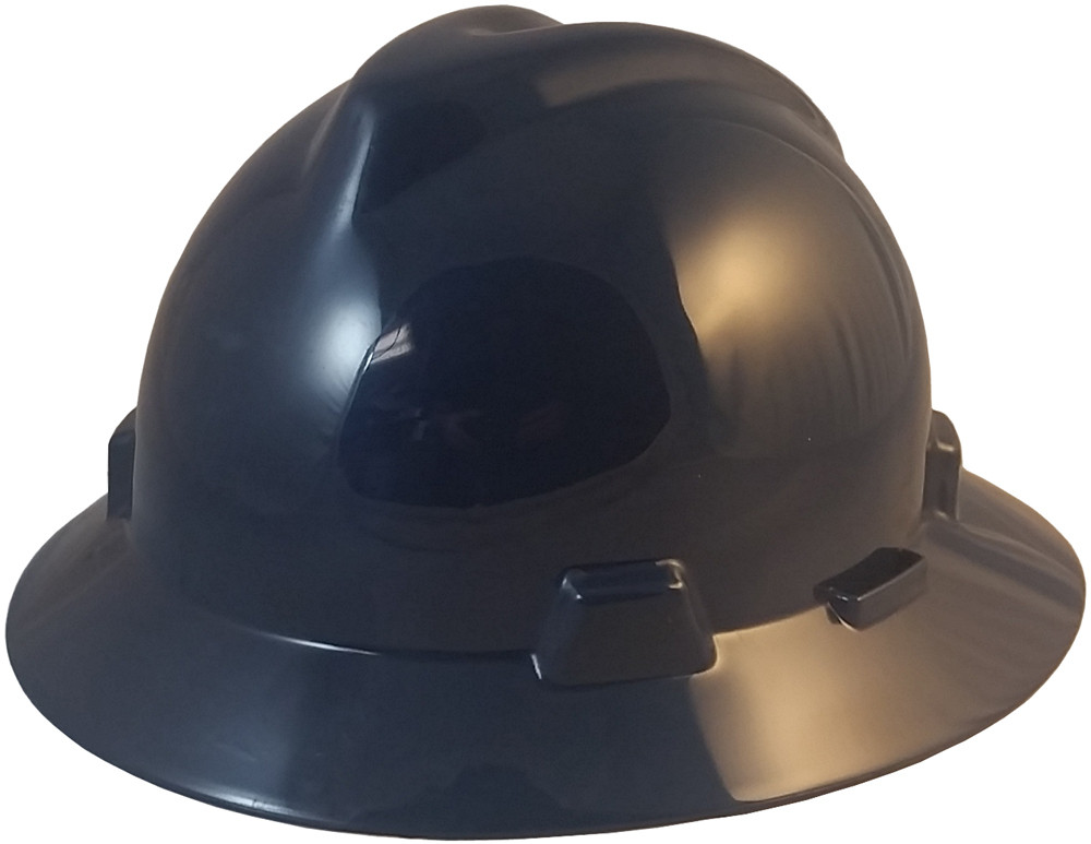 MSA VGard Full Brim Hard Hats Suspensions Navy Blue