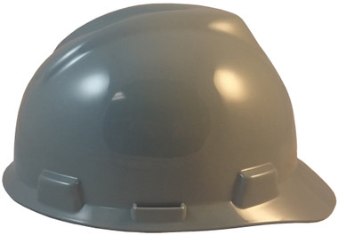 MSA V-Gard Cap Style with One Touch Suspensions - Gray (Older Dates) right 