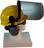 MSA V-Gard Cap Style hard hat with Polycarbonate Clear Faceshield, Hard Hat Attachment, and Earmuff - Yellow  - Up Position