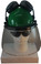 MSA V-Gard Cap Style hard hat with Polycarbonate Clear Faceshield, Hard Hat Attachment, and Earmuff - Green - Front View Earmuffs Up