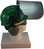 MSA V-Gard Cap Style hard hat with Polycarbonate Clear Faceshield, Hard Hat Attachment, and Earmuff - Green - Up Position