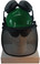 MSA V-Gard Cap Style hard hat with Smoke Mesh Faceshield, Hard Hat Attachment, and Earmuff - Green - Front View Earmuffs Up