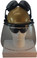 MSA V-Gard Cap Style hard hat with Clear Faceshield, Hard Hat Attachment, and Earmuff - Gold - Front View Earmuffs Up