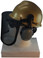 MSA V-Gard Cap Style hard hat with Smoke Mesh Faceshield, Hard Hat Attachment, and Earmuff - Gold - Left Side