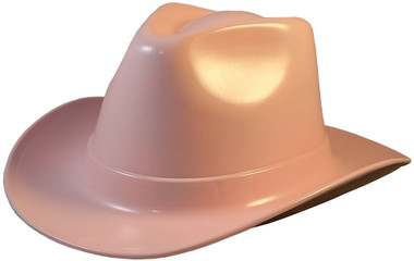 Occunomix Western Cowboy Hard Hats ~ Light Pink - Oblique View