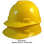 MSA Cap Style Large Jumbo Hard Hats with Fas-Trac Suspensions Yellow - Proportions Regular Size vs Jumbo Size