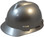 MSA Cap Style Large Jumbo Hard Hats with Fas-Trac Suspensions Silver  - Oblique View