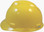 MSA Cap Style Small Hard Hats with Fas-Trac Suspensions Yellow  - Left Side View