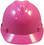 MSA Cap Style Small Hard Hats with Fas-Trac Suspensions Hot Pink - Front View