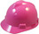 MSA Cap Style Small Hard Hats with Fas-Trac Suspensions Hot Pink - Oblique View