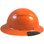 Actual Carbon Fiber Hard Hat - Full Brim High Vision Orange  - Left View