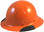 Actual Carbon Fiber Hard Hat - Full Brim High Vision Orange  - Oblique View