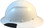 Actual Carbon Fiber Hard Hat - Full Brim White - Right View
