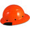 DAX Fiberglass Composite Hard Hat - Full Brim High Vision Orange - Left View