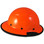 DAX Fiberglass Composite Hard Hat with Protective Edge - Full Brim High Vision Orange - Right View