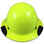 DAX Fiberglass Composite Hard Hat - Full Brim High Vision Lime - Front View