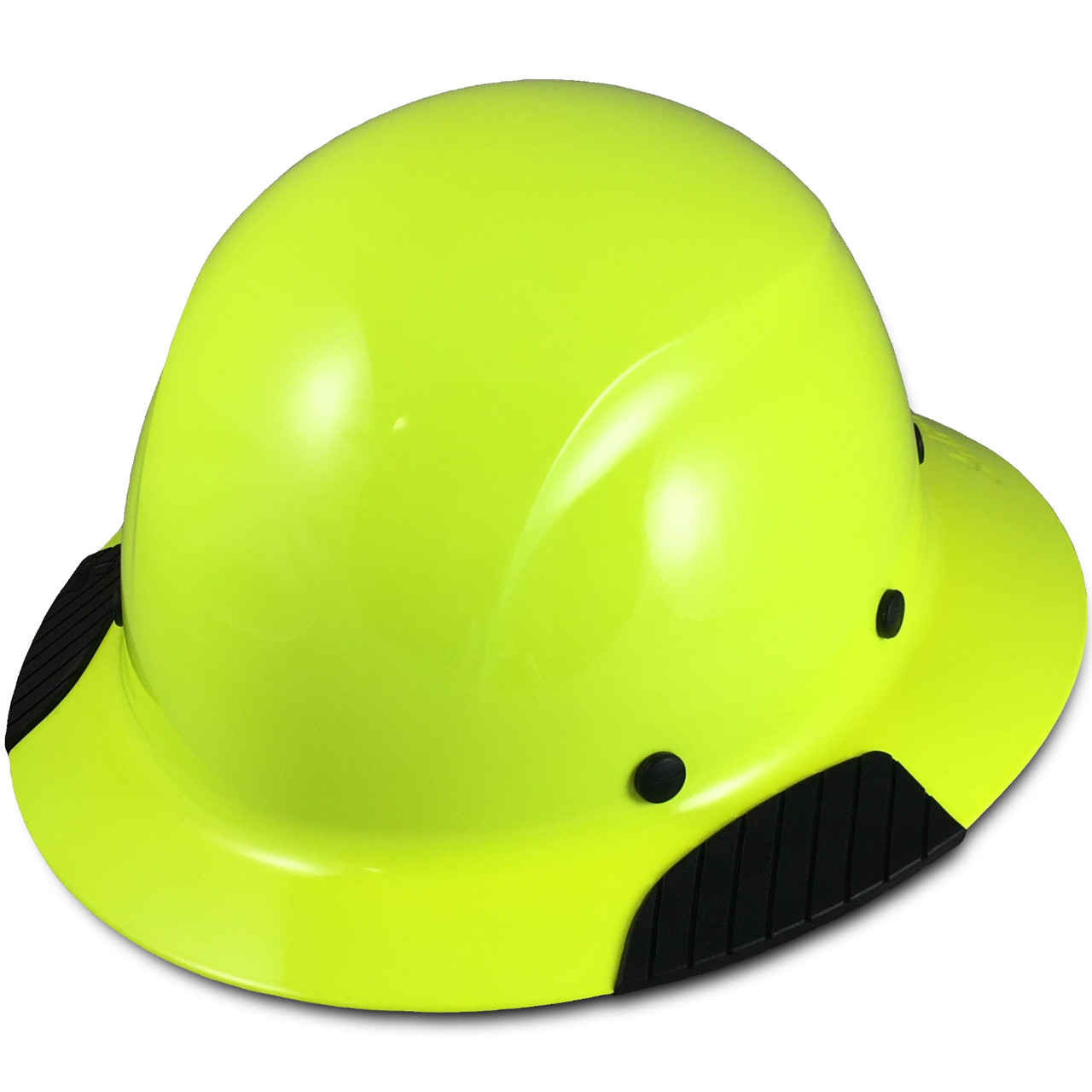 green full brim hard hat
