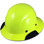 DAX Fiberglass Composite Hard Hat - Full Brim High Vision Lime - Oblique View