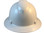 Pyramex Full Brim RIDGELINE Hard Hat Shiny White Pattern - Front View